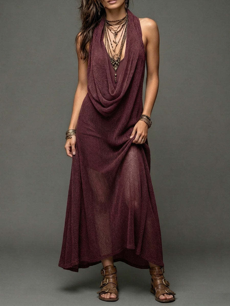 bohemian Strapless Knit Cami Dress