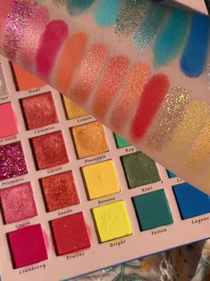 HANDAIYAN 30 Color Pearly Matte Glitter Eyeshadow