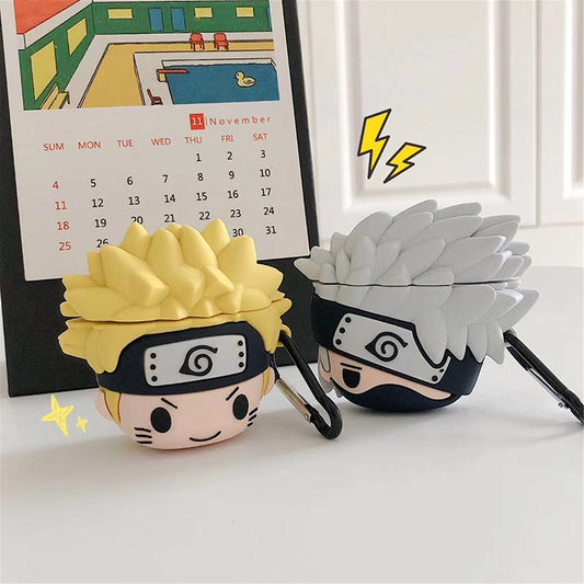 Anime Naruto Case For AirPods 1 2 Pro Charge Box Soft Silicone protective cover