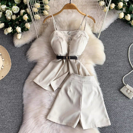 Elegant Cami with Built-in Bra set