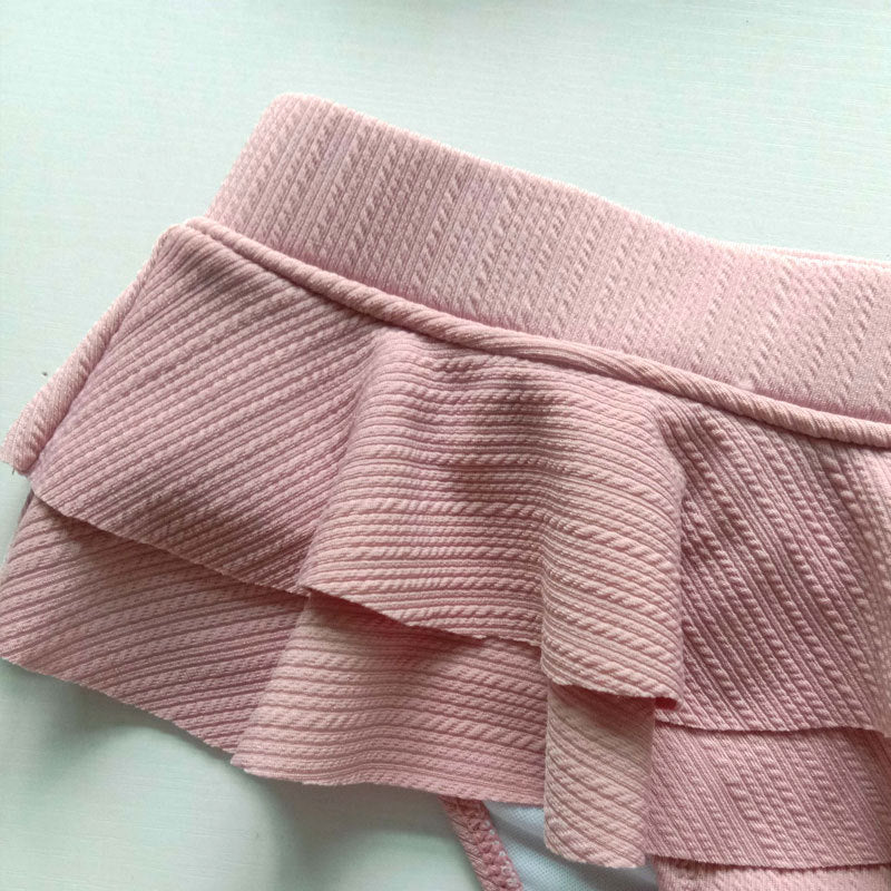 strapless split swimsuit