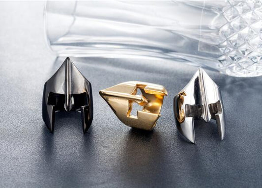 Sparta Helmet Ring Stainless Steel Warrior Rings