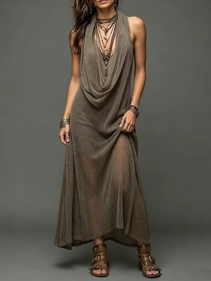 bohemian Strapless Knit Cami Dress
