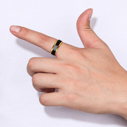 Temperature Ring Titanium Steel Mood Temperature