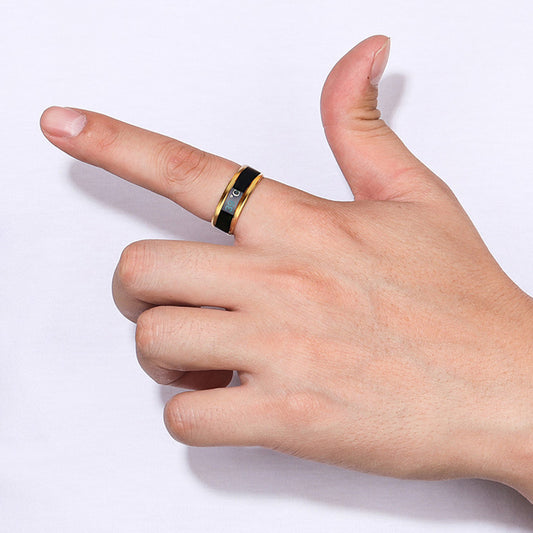 Temperature Ring Titanium Steel Mood Temperature