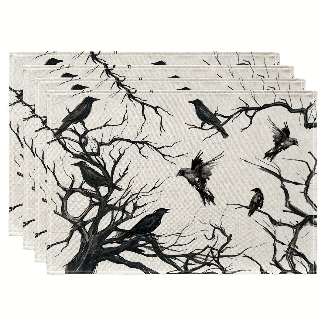 Halloween Black Crow Meal Mat