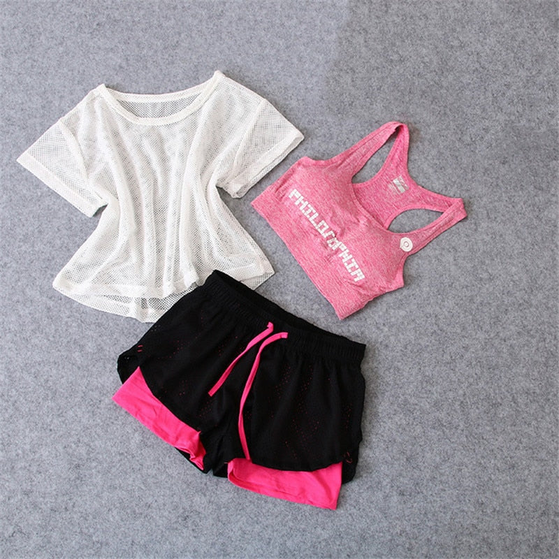3 Pcs Set Women's Fitness wear