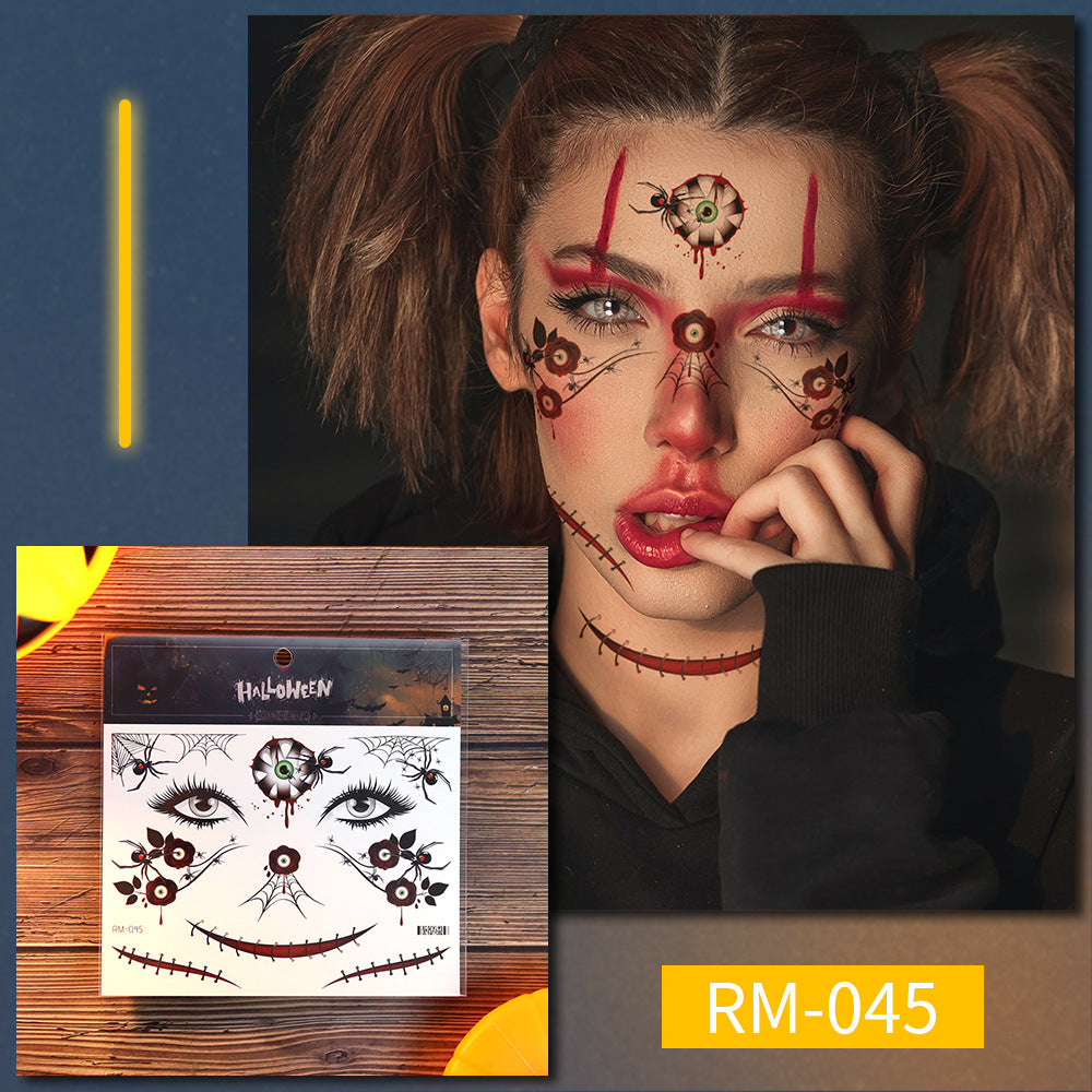 Halloween scar tattoo