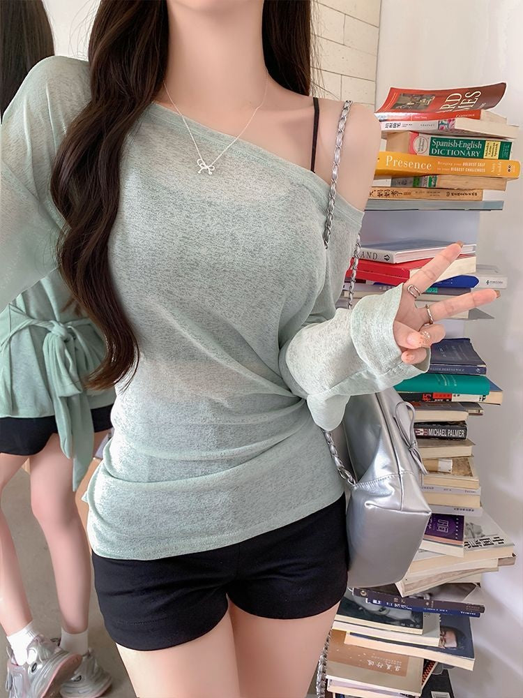 Off shoulder t-shirt top
