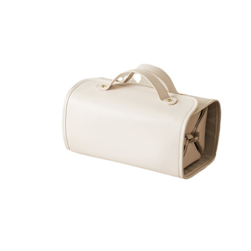 Folding portable makeup bag