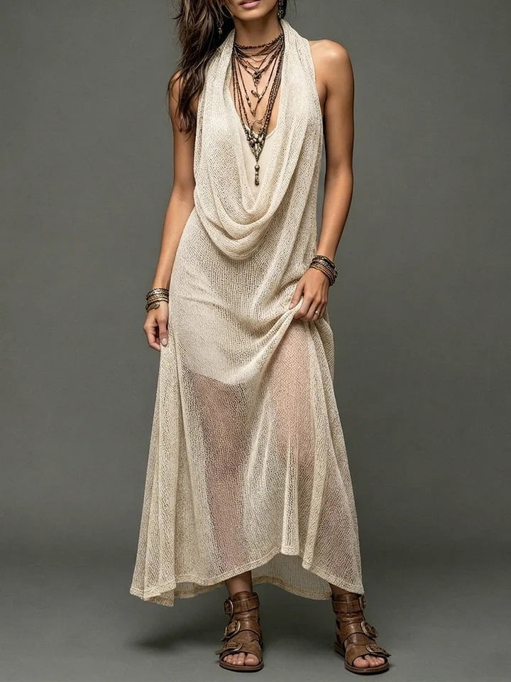 bohemian Strapless Knit Cami Dress