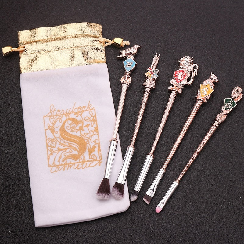 5 pcs Set Harry Potter Magic Wand Makeup Brushes