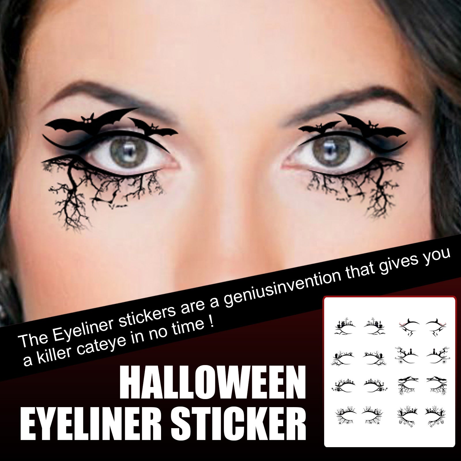 Halloween Eyeliner Sticker