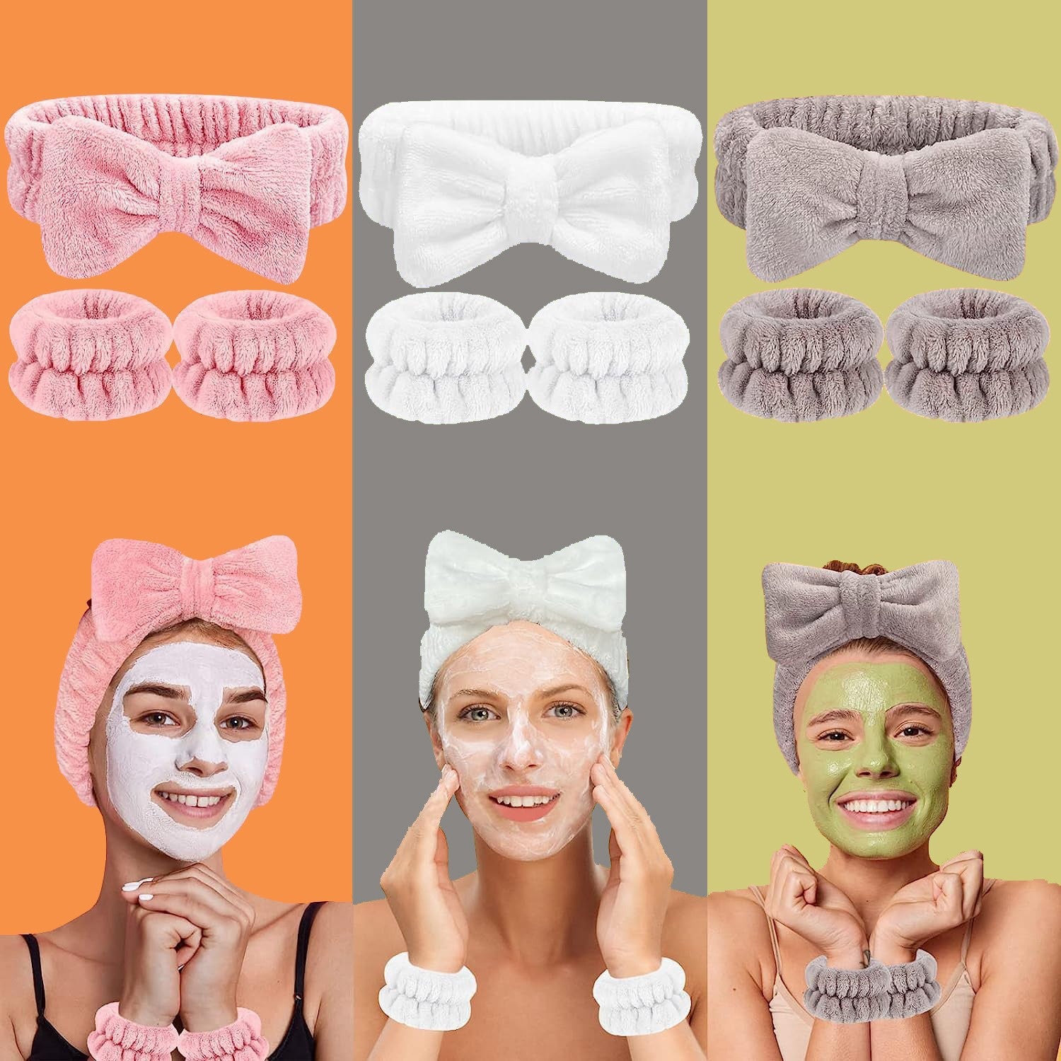 headband wrist 3-piece set