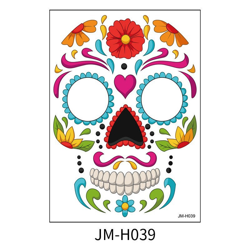 Halloween Face Temporary Tattoo