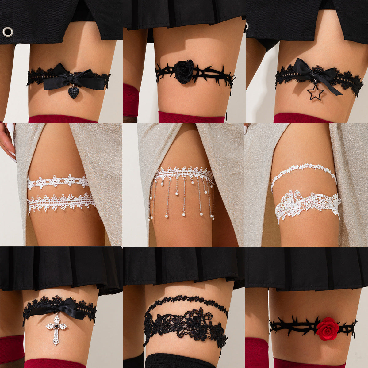 Lace thigh jewelry