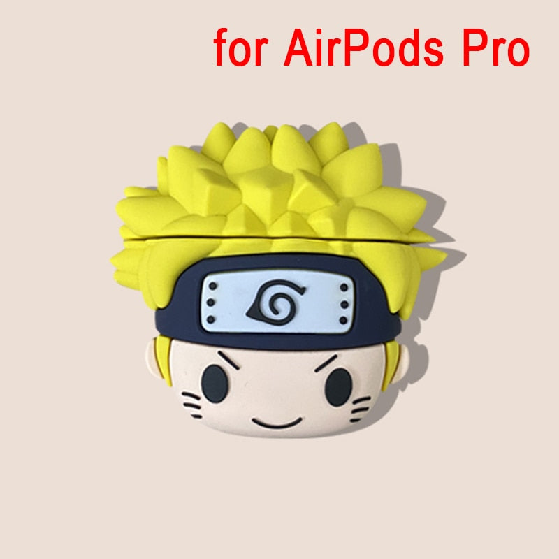 Anime Naruto Case For AirPods 1 2 Pro Charge Box Soft Silicone protective cover