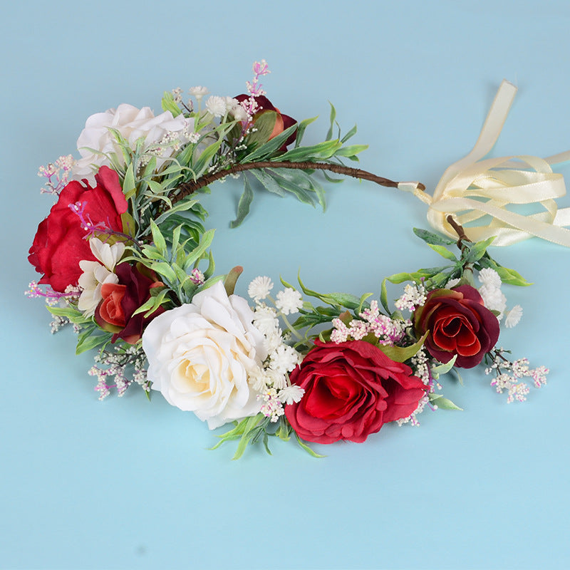 Flower garland headwear