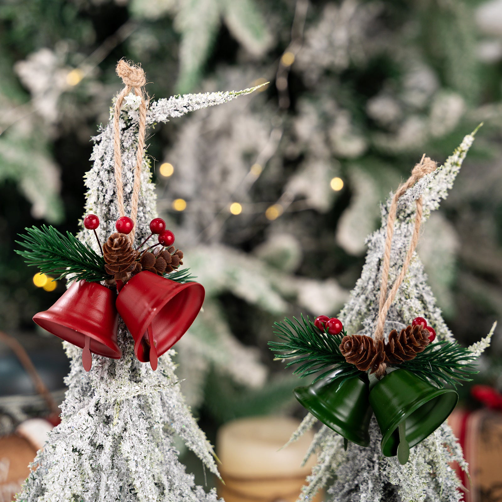 Christmas Decorations Home Golden Bell Tree Pendant