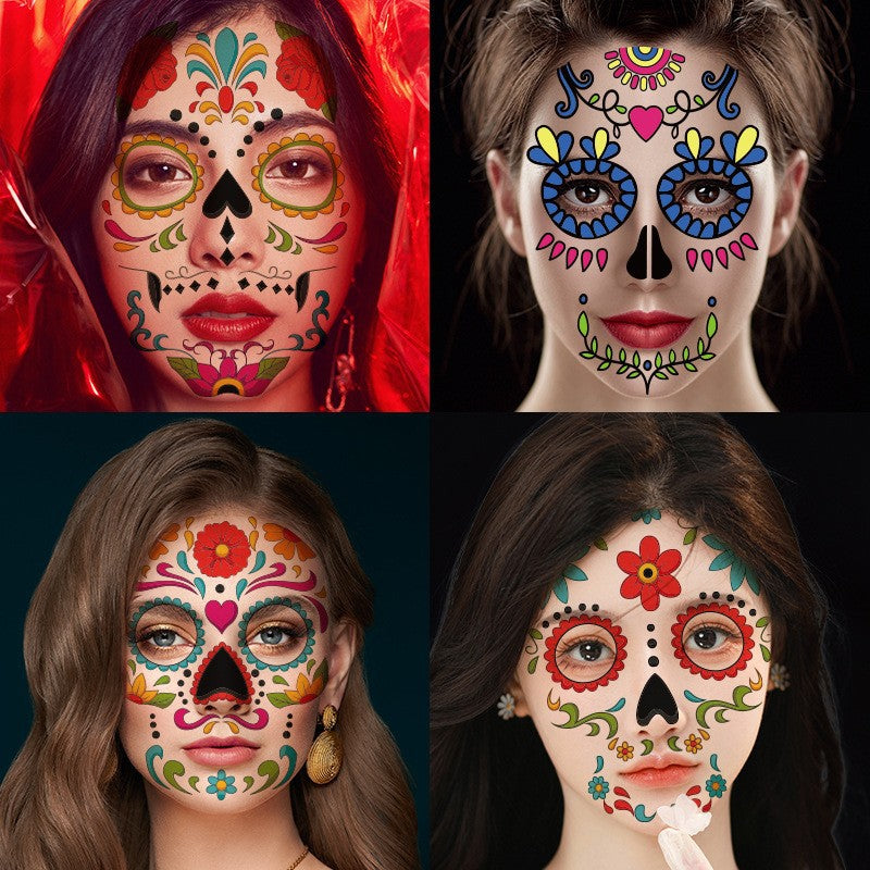Halloween Face Temporary Tattoo