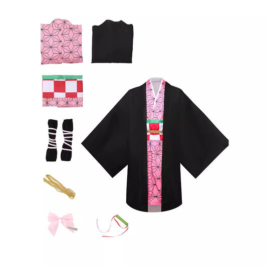 Demon Slayer Costume Tanjiro Kamado, Nezuko Kamado, Zenitsu Agatsuma, Gyomei Himejima