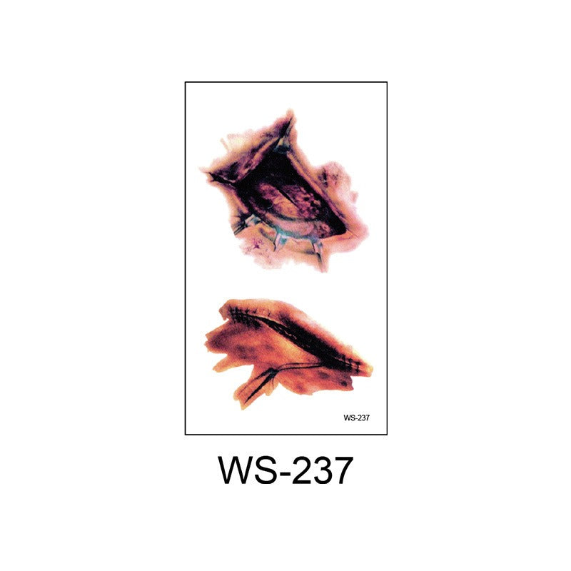Waterproof Halloween scar temporary tattoo