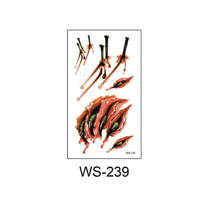 Waterproof Halloween scar temporary tattoo