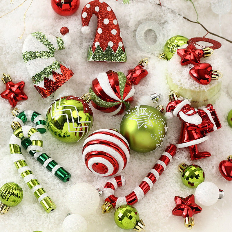 50pcs/set painted Christmas ball set