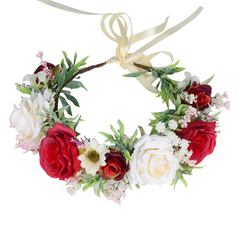 Flower garland headwear