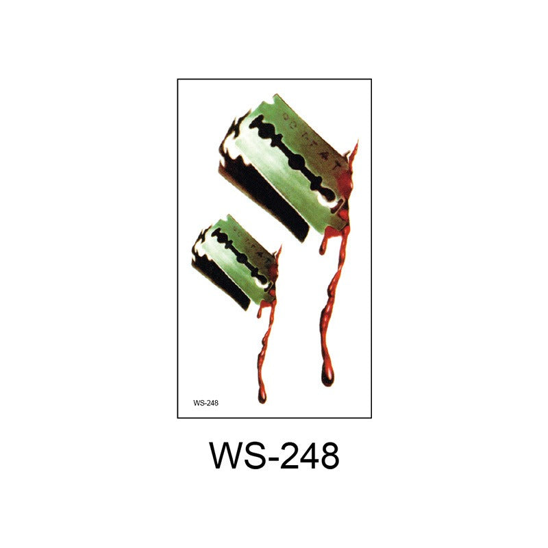 Waterproof Halloween scar temporary tattoo