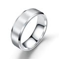 Matte Men Rings Width 8MM Stainless Steel