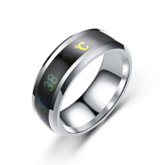 Temperature Ring Titanium Steel Mood Temperature