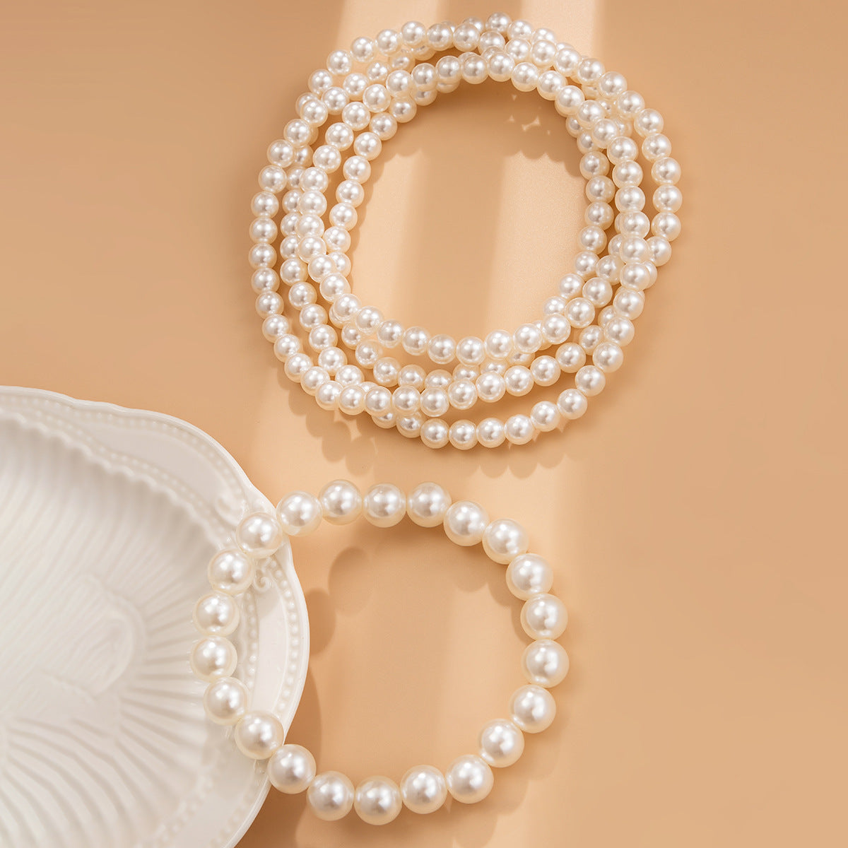 pearl chain ankle bracelet