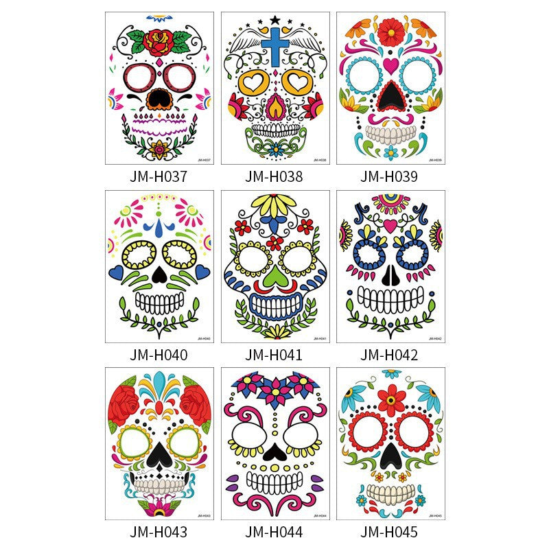 Halloween Face Temporary Tattoo
