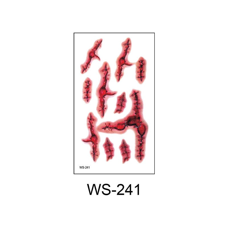 Waterproof Halloween scar temporary tattoo