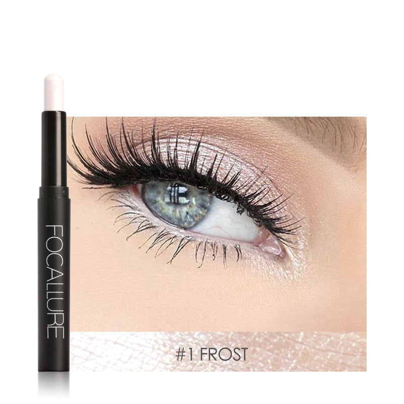 FOCALLURE 12 Colors Eyeshadow Pencil Eyeliner Shimmer Pigment