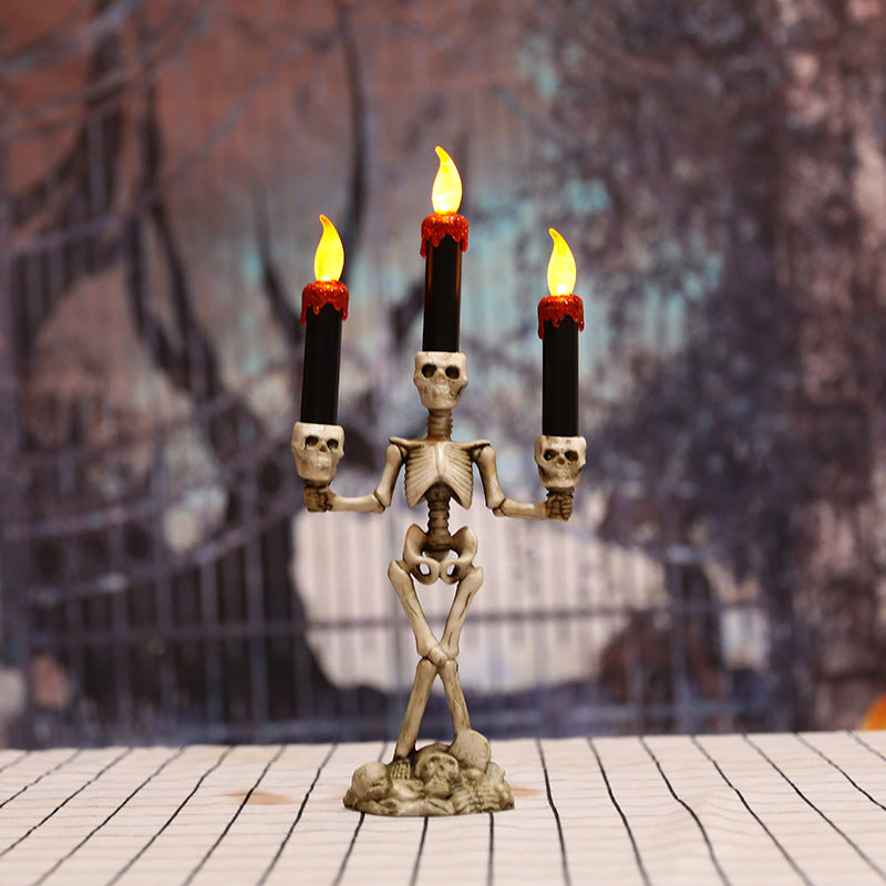Halloween Skeleton Candlestick