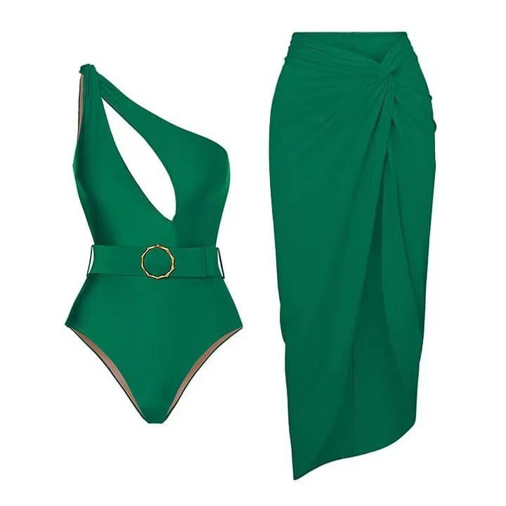 One piece swimsuit set