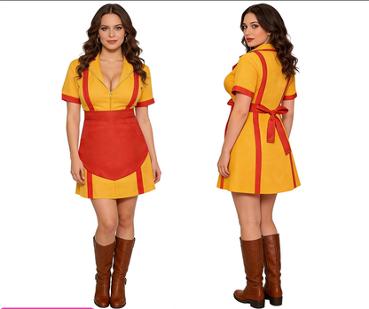 two broke girls costume