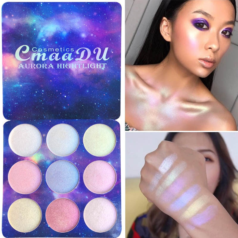 CmaaDu Illuminator Makeup Face Brighten Contouring Highlighter Powder