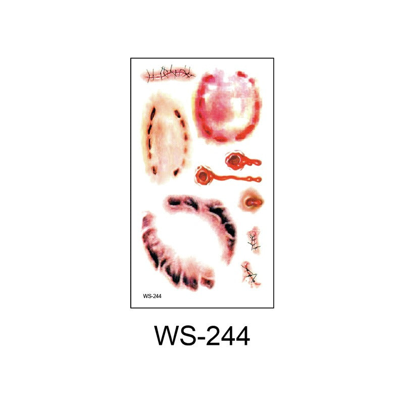 Waterproof Halloween scar temporary tattoo