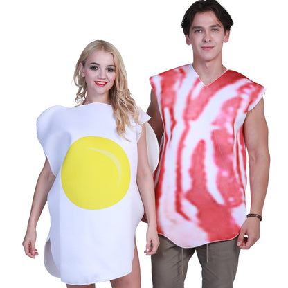 Couples Breakfast Food Set Costume