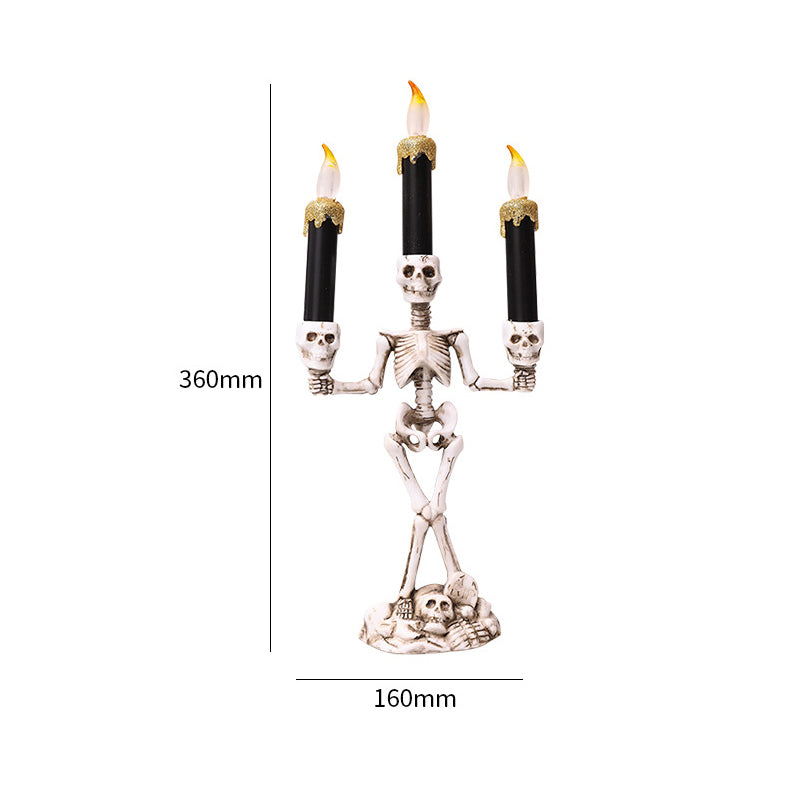Halloween Skeleton Candlestick