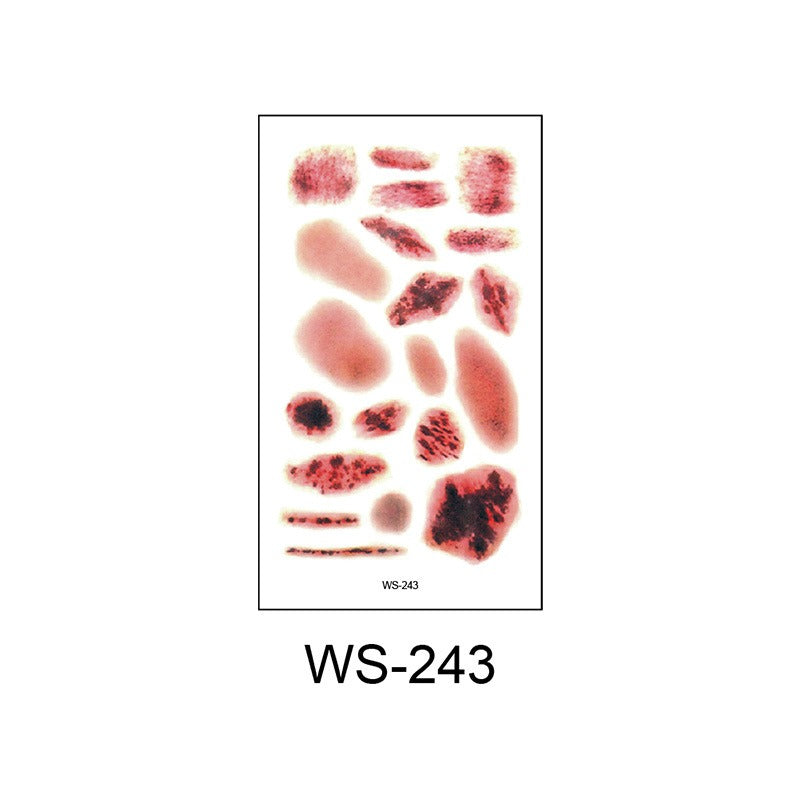 Waterproof Halloween scar temporary tattoo