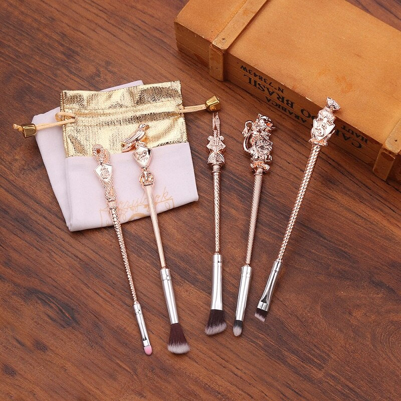 5 pcs Set Harry Potter Magic Wand Makeup Brushes