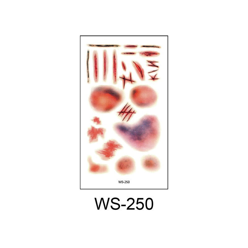 Waterproof Halloween scar temporary tattoo