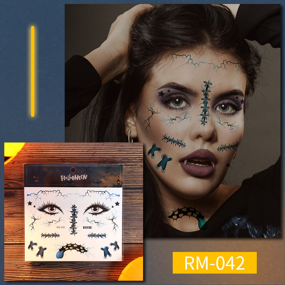 Halloween scar tattoo