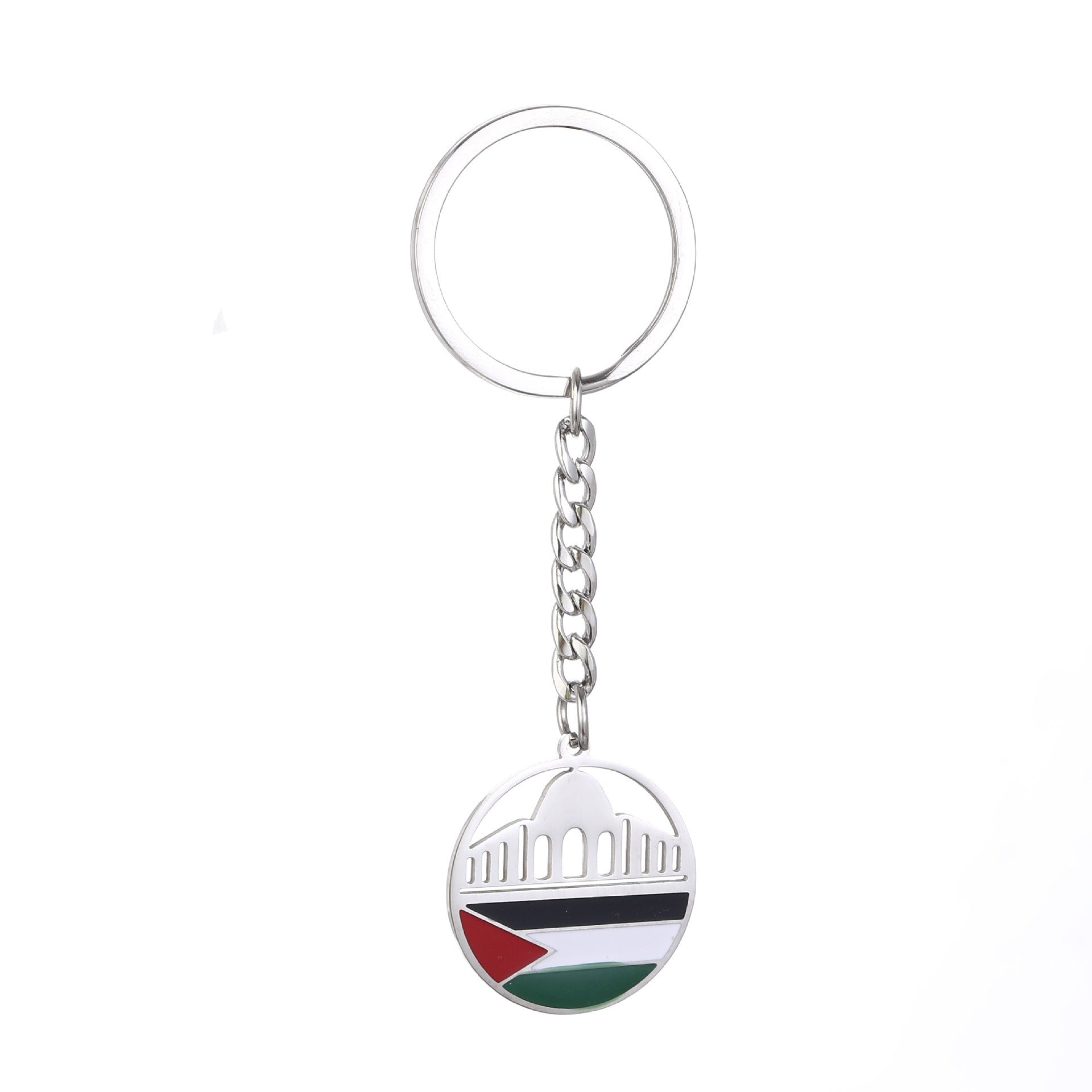 Palestine Map Flag Keychain