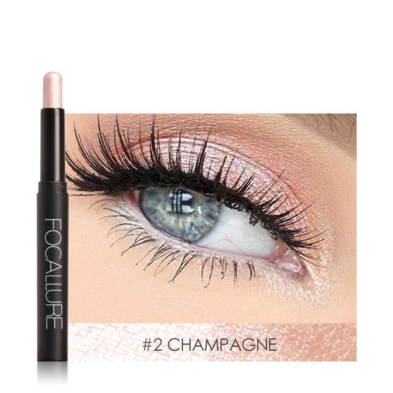 FOCALLURE 12 Colors Eyeshadow Pencil Eyeliner Shimmer Pigment