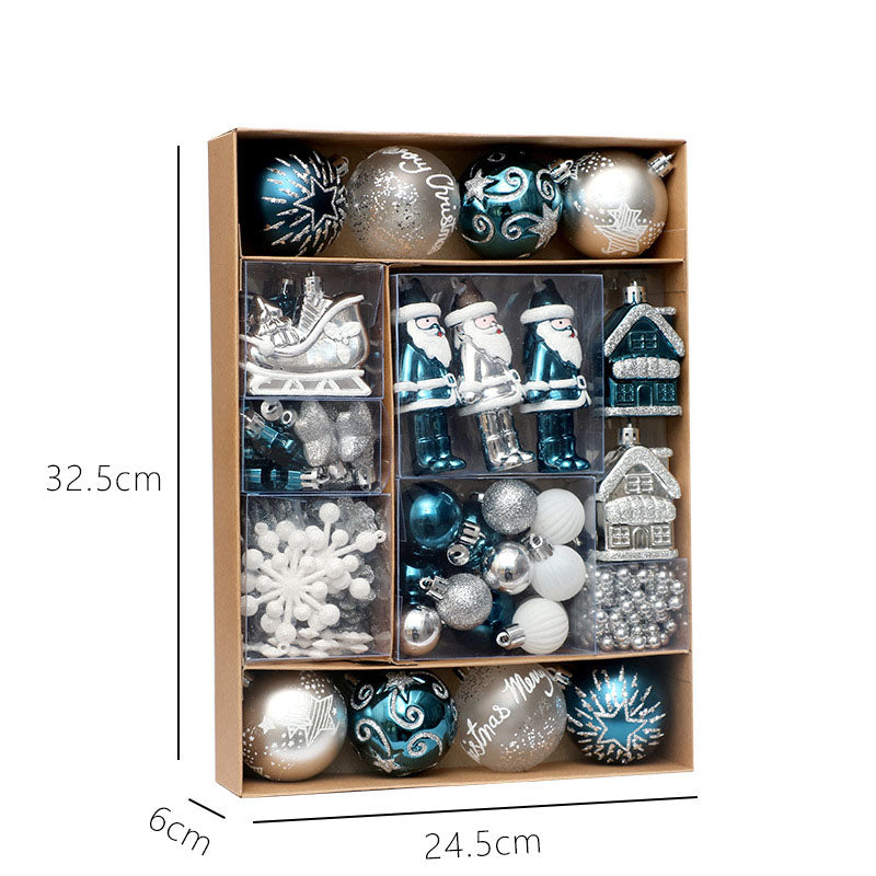 50pcs/set painted Christmas ball set